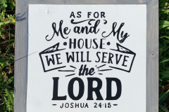 AS FOR Me and My HOUSE | 8.5" x 8.5" | $12