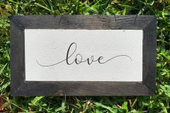 love | 7.5" x 4.25" | $6