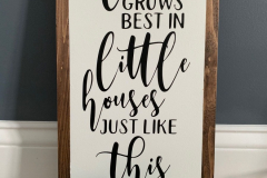 Loves grows best | 8.5"x16.5" | $24