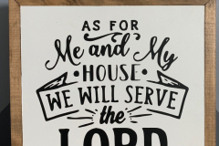 As for me and my house | 13.5"x13.5" | $30