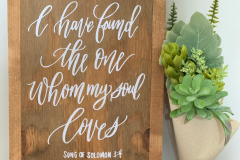 I have found the one whom my soul loves | 9.25"x11.5" | $18