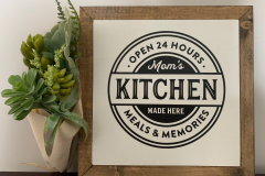 Mom's Kitchen (white) | 9.5"x9.5" | $18