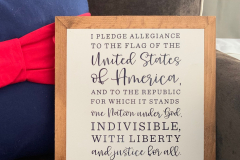 Pledge of Allegiance | 9.5"x9.5" | $20